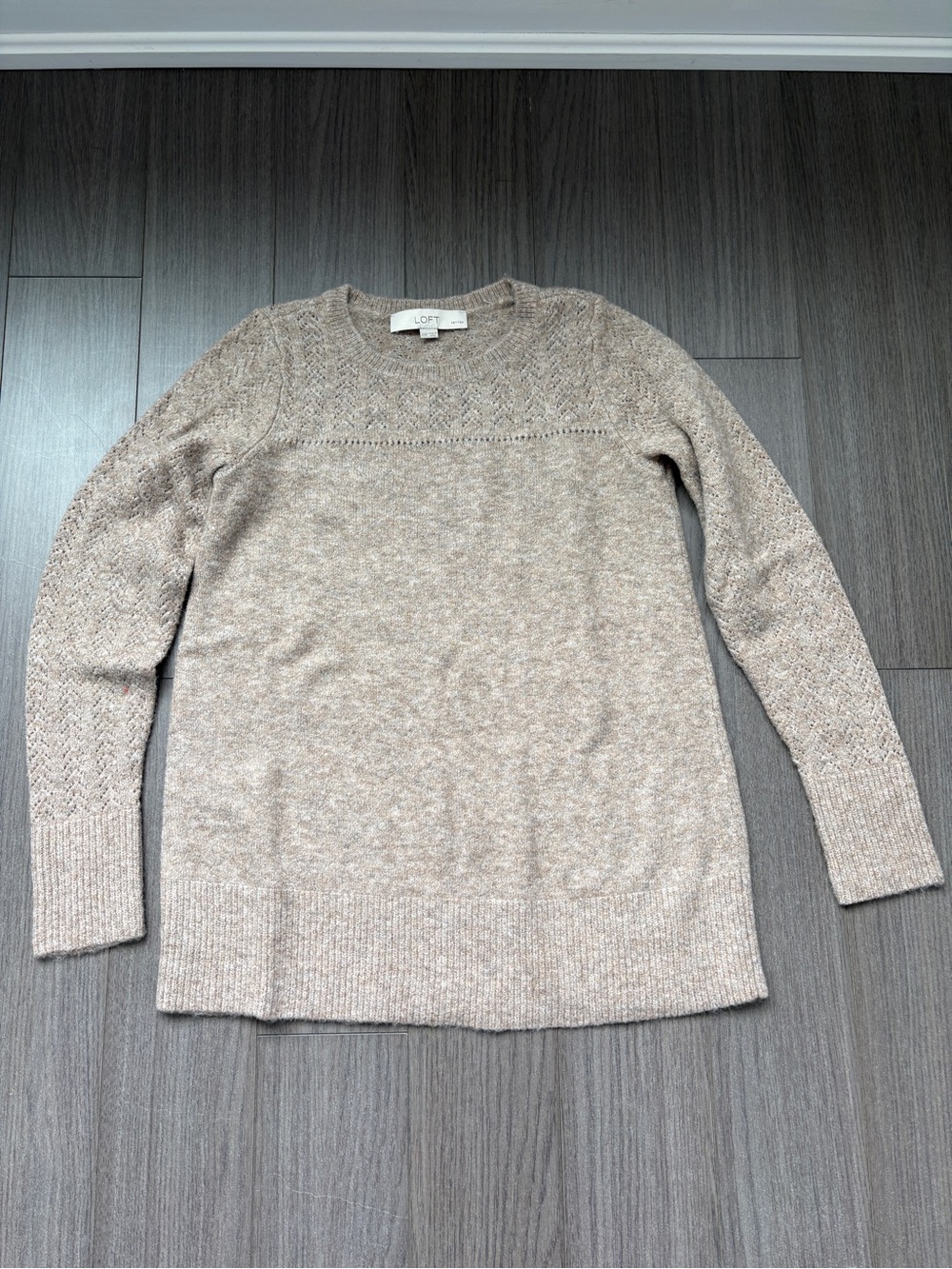LOFT Taupe Sweater (Size XXSP)